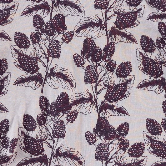 long sleeve circle ruffle bubble | blackberry | bamboo