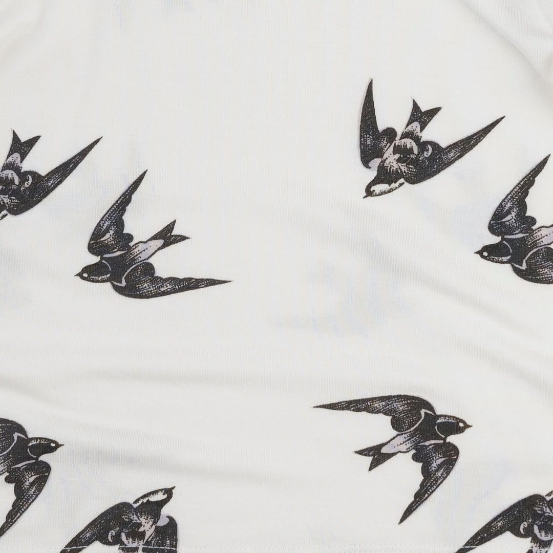 wrap layette set | black birds | modal