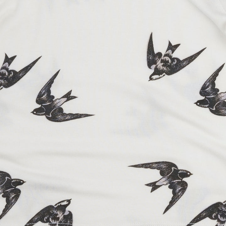wrap layette set | black birds | modal