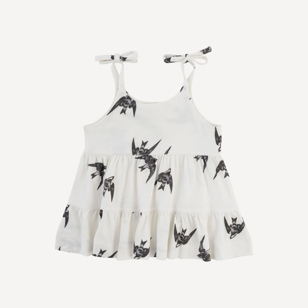 spaghetti tie prairie top and bike short set | blackbirds | modal