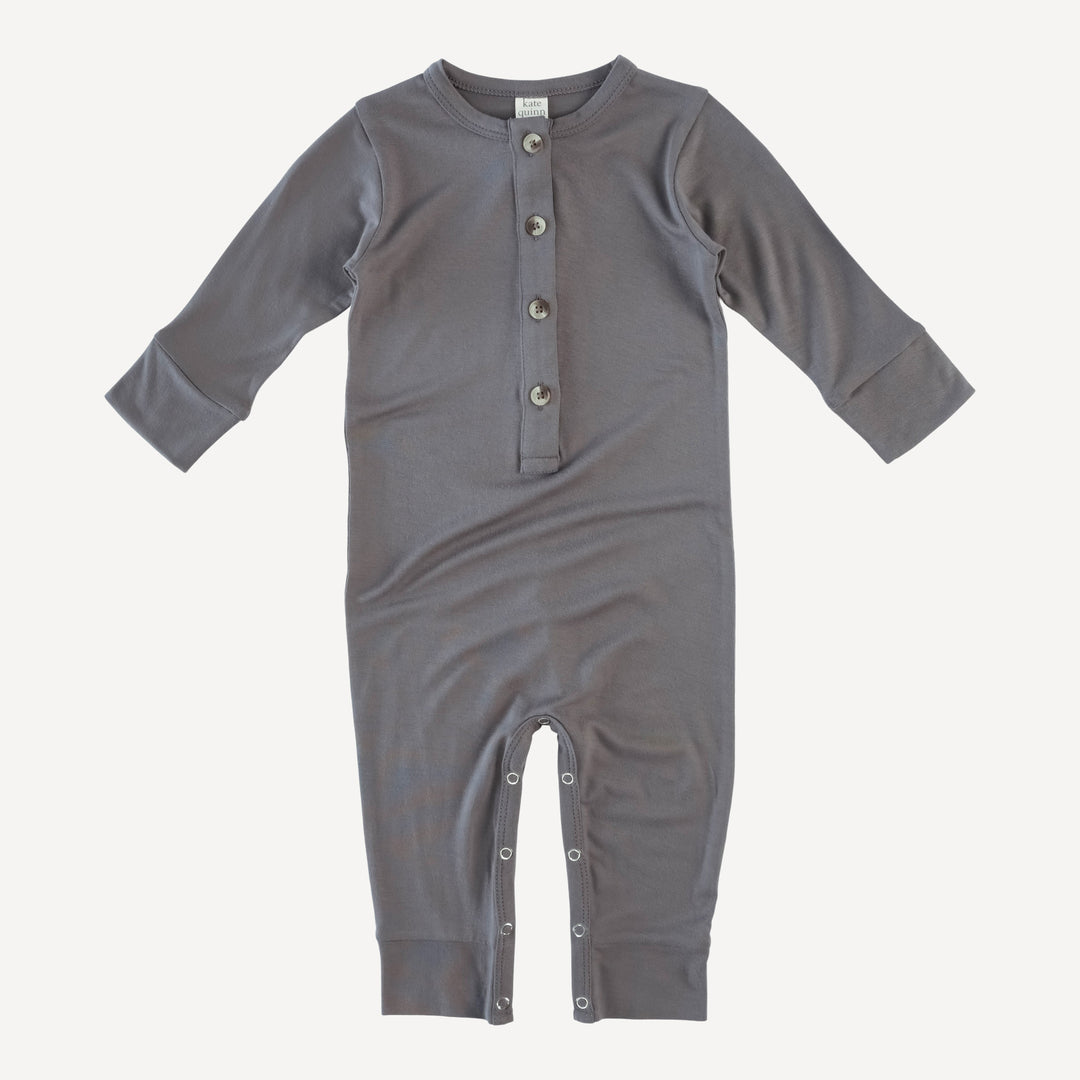 long sleeve sport union suit | blackboard | bamboo