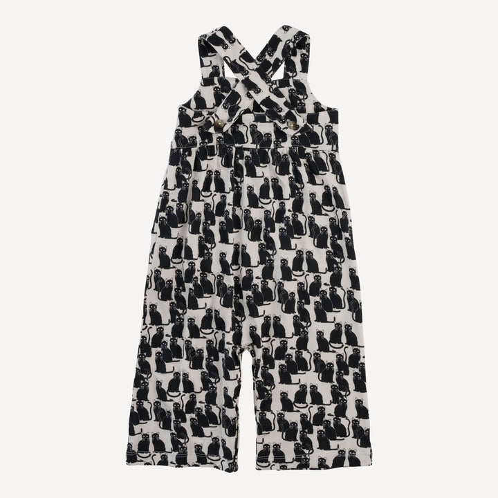 gaucho jumpsuit | black cats | bamboo