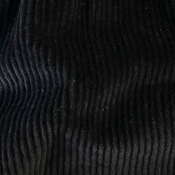 pinafore bubble | black | organic stretchy cord