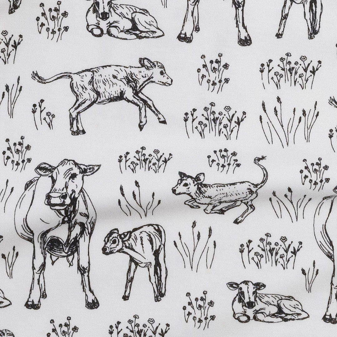 colette dress | black cow pasture | organic cotton interlock