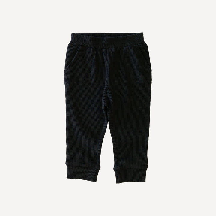 pocket urban jogger | black licorice | organic cotton thermal