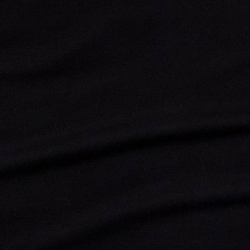 long sleeve little ruffle tee | black | bamboo
