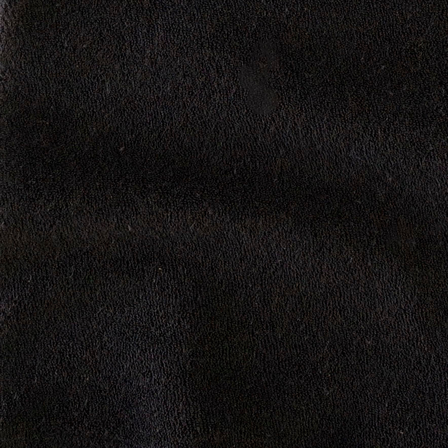 zip coverup | black | organic cotton terry