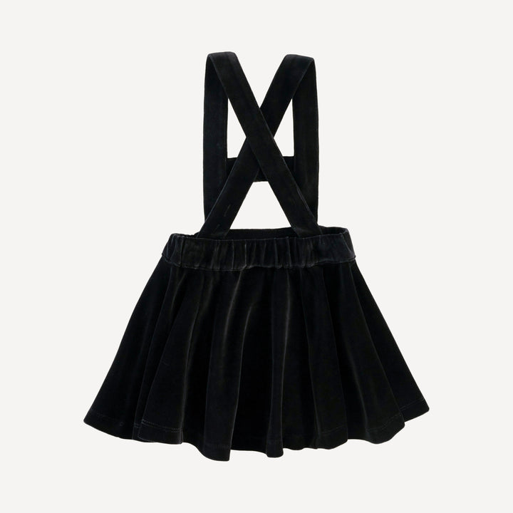 the gretel skirt | black | organic cotton velour