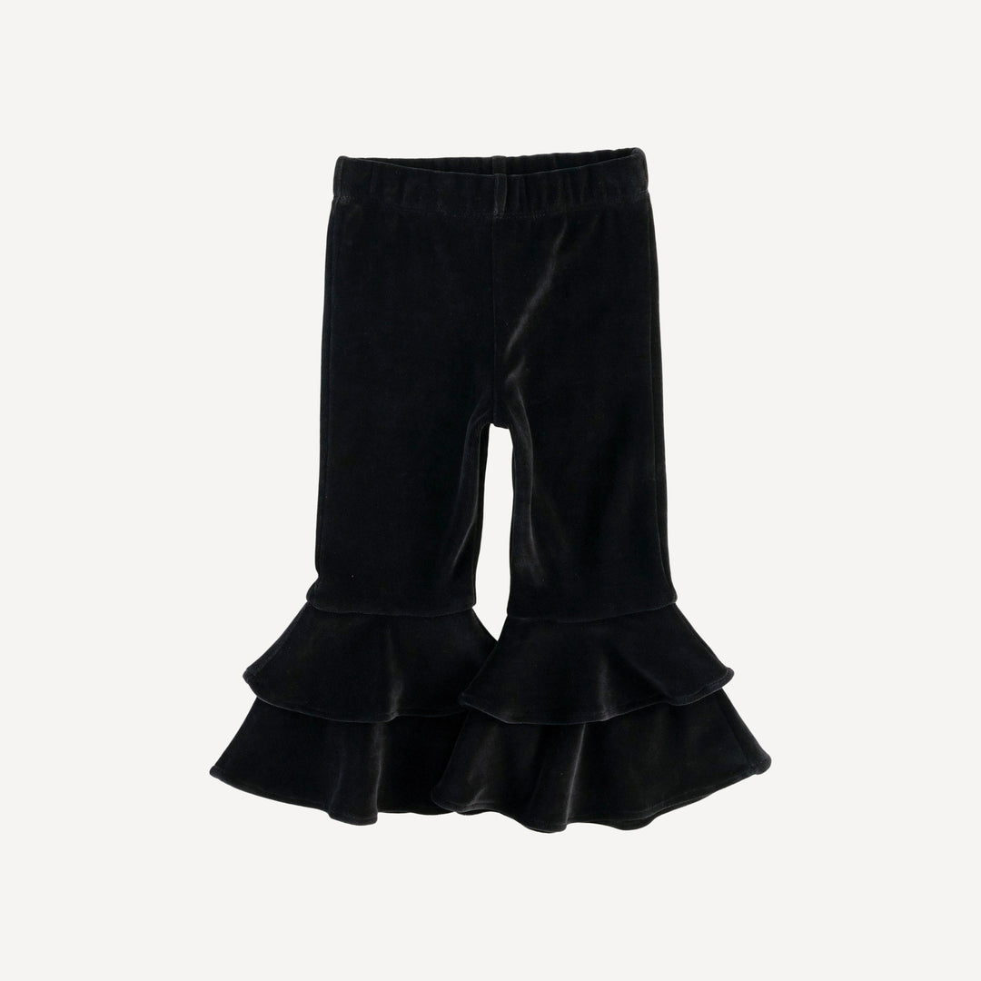 anne pant | black | organic cotton velour