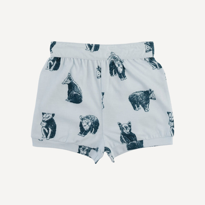 jamie short set | blue bear cubs | organic cotton jersey