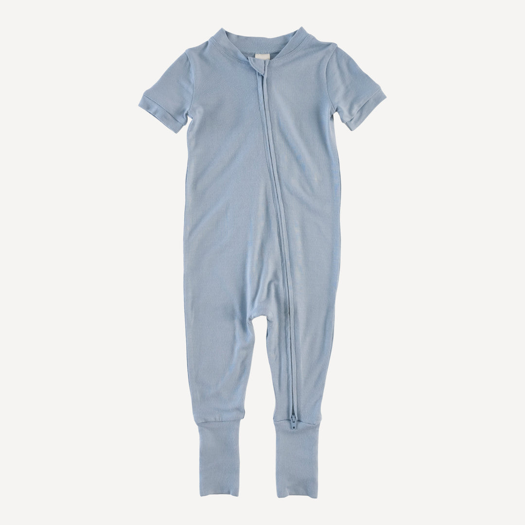 short sleeve convertible zippy pj | blue caspian | modal