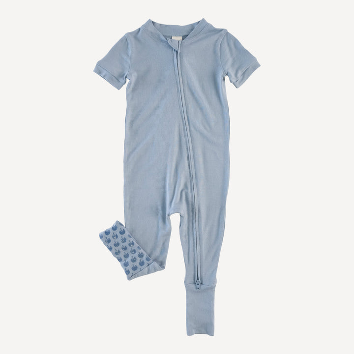 short sleeve convertible zippy pj | blue caspian | modal