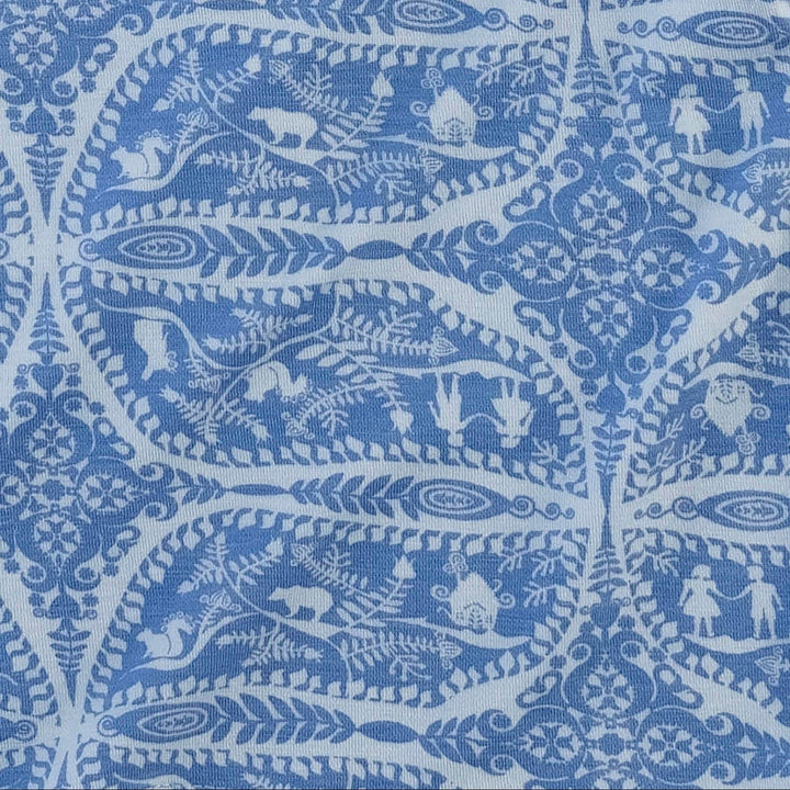 underwear set of 2 | blue fauna | bamboo