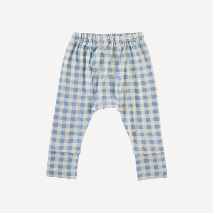 classic panda pant | blue gingham | bamboo