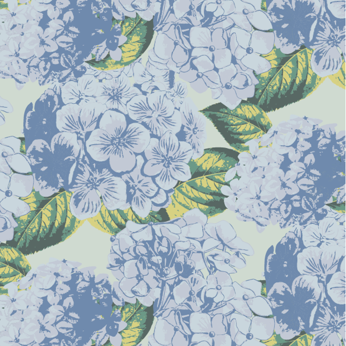 PREORDER classic panda pant | blue hydrangea | bamboo
