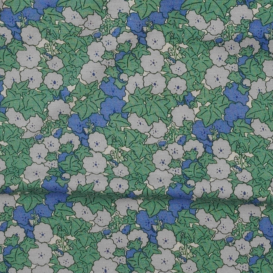 short sleeve button down shirt | blue ivy floral | bamboo