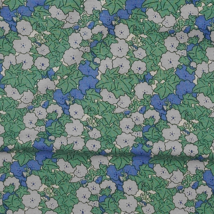 long sleeve button front dress | blue ivy floral | bamboo