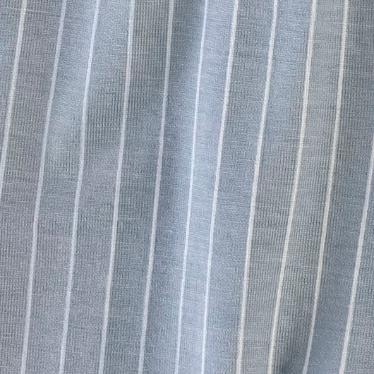 short sleeve peter pan dress | blue pinstripe | bamboo