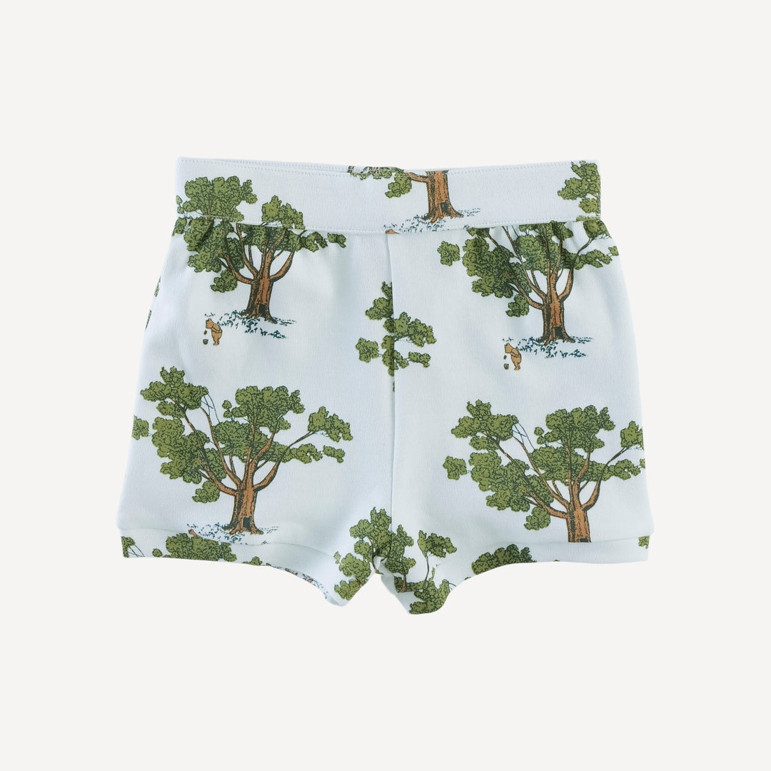 jamie short set | blue pooh & tree | organic cotton interlock