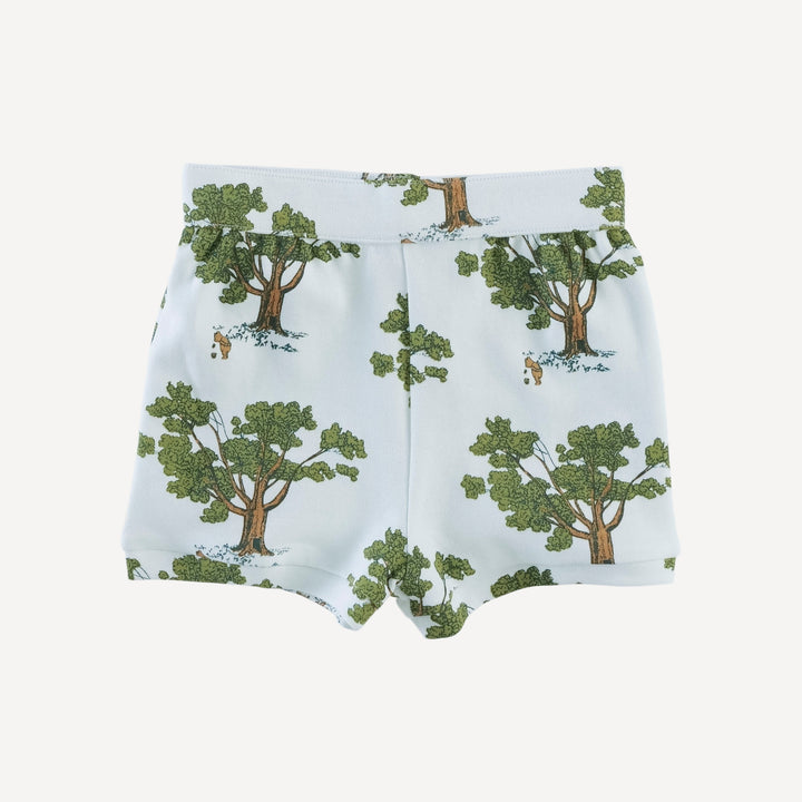 jamie short set | blue pooh & tree | organic cotton interlock
