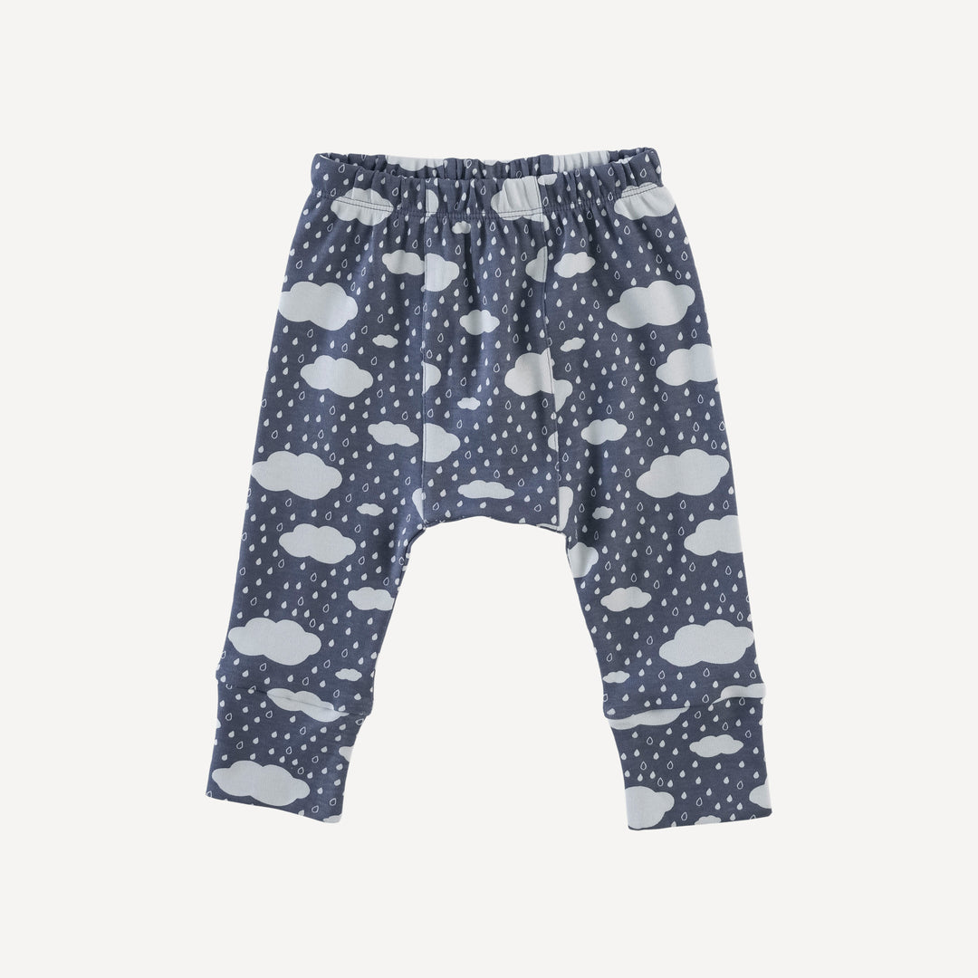 classic panda pant | blue rain cloud | organic cotton interlock