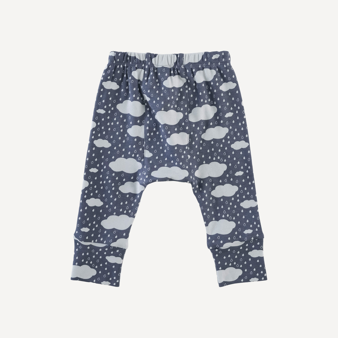 classic panda pant | blue rain cloud | organic cotton interlock