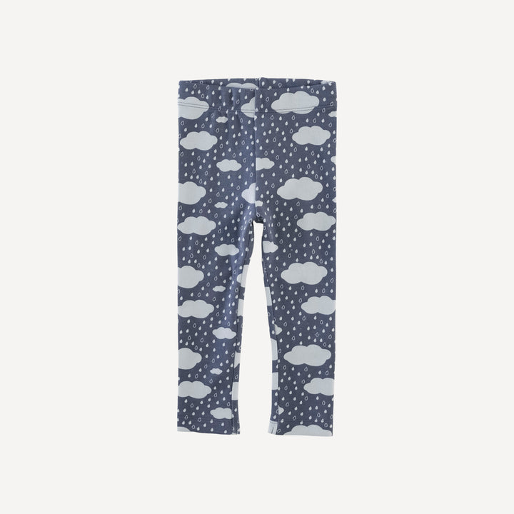 classic skinny legging | blue rain cloud | organic cotton interlock