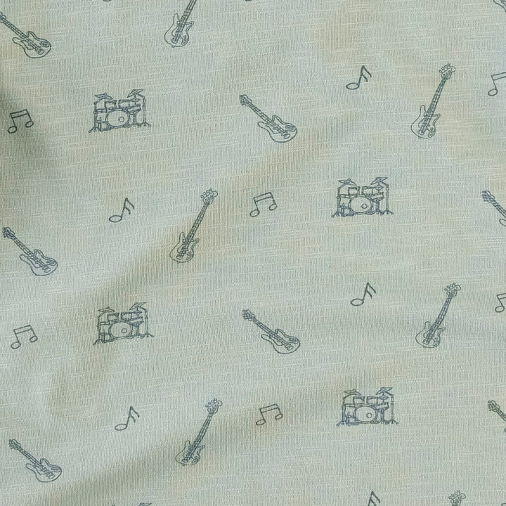classic single layer blanket | blue smoke music | organic cotton slub