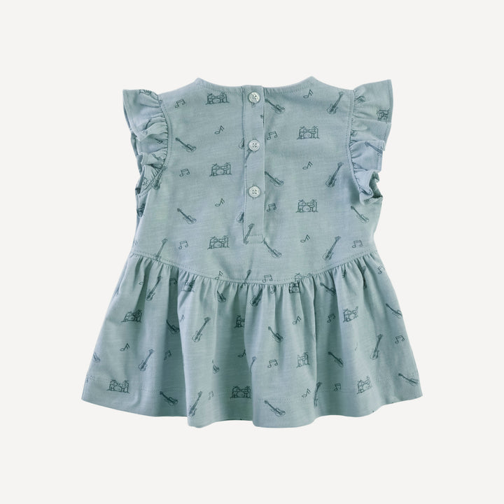 sleeveless lola set | blue smoke music | organic cotton slub