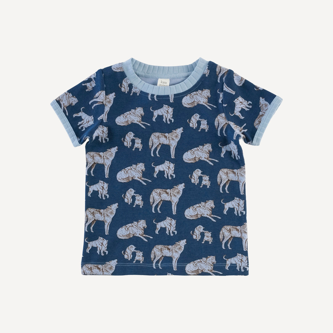 ringer play set | blue wolf family | organic cotton