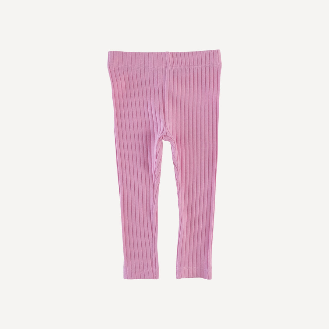 classic skinny legging | bonbon | organic cotton wide rib