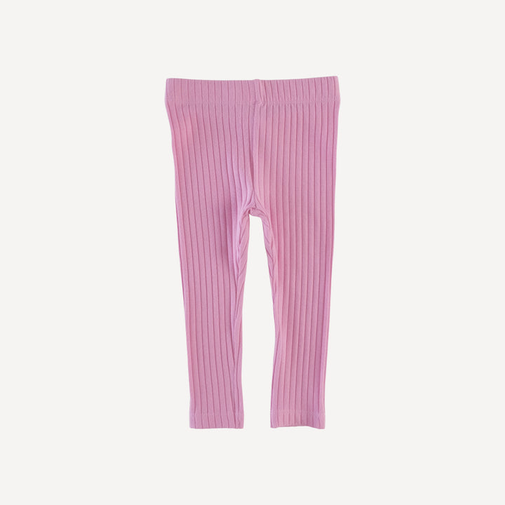 classic skinny legging | bonbon | organic cotton wide rib