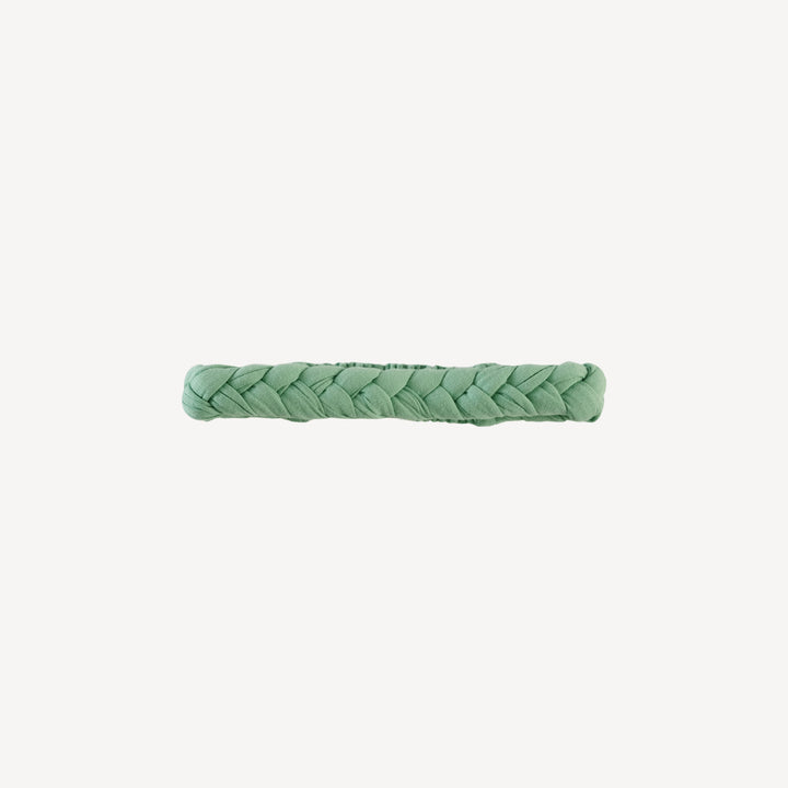 stretchy braided headband | green sprig | bamboo