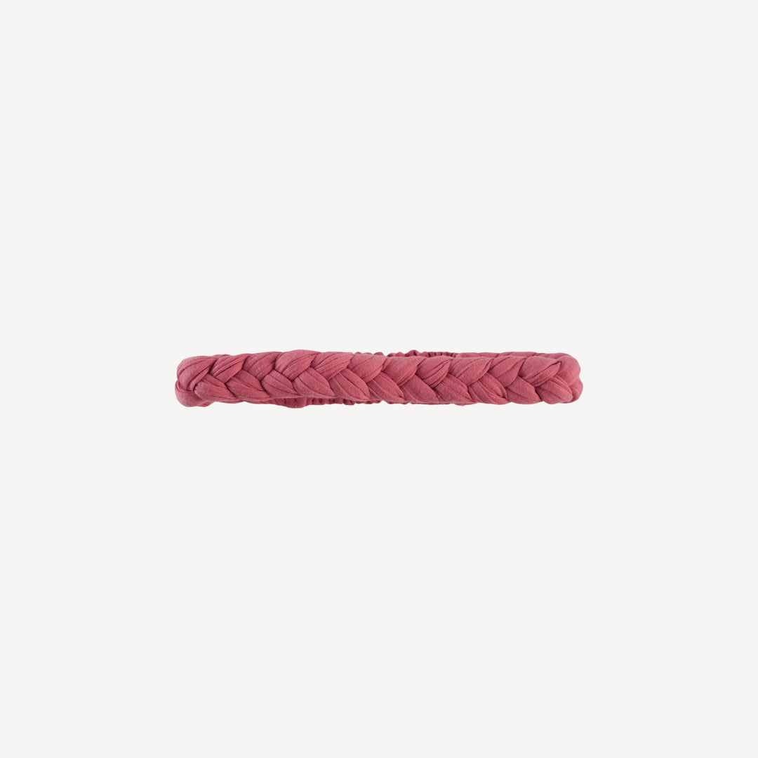 stretchy braided headband | nautical red | bamboo