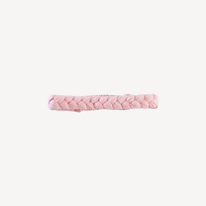 stretchy braided headband | pink salt | bamboo
