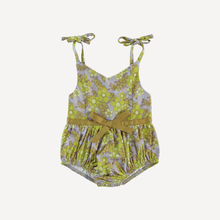 spaghetti tie bow bubble swimsuit | bright granny floral | swim