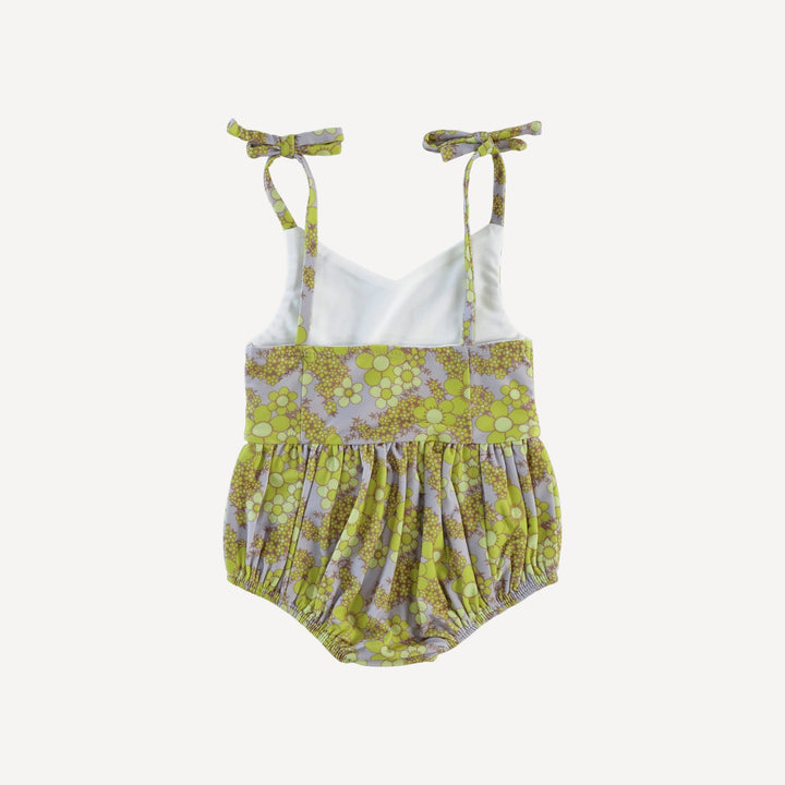 spaghetti tie bow bubble swimsuit | bright granny floral | swim