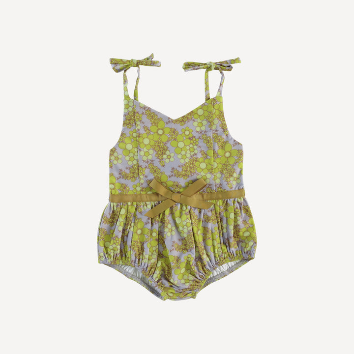 spaghetti tie bow bubble swimsuit | bright granny floral | swim