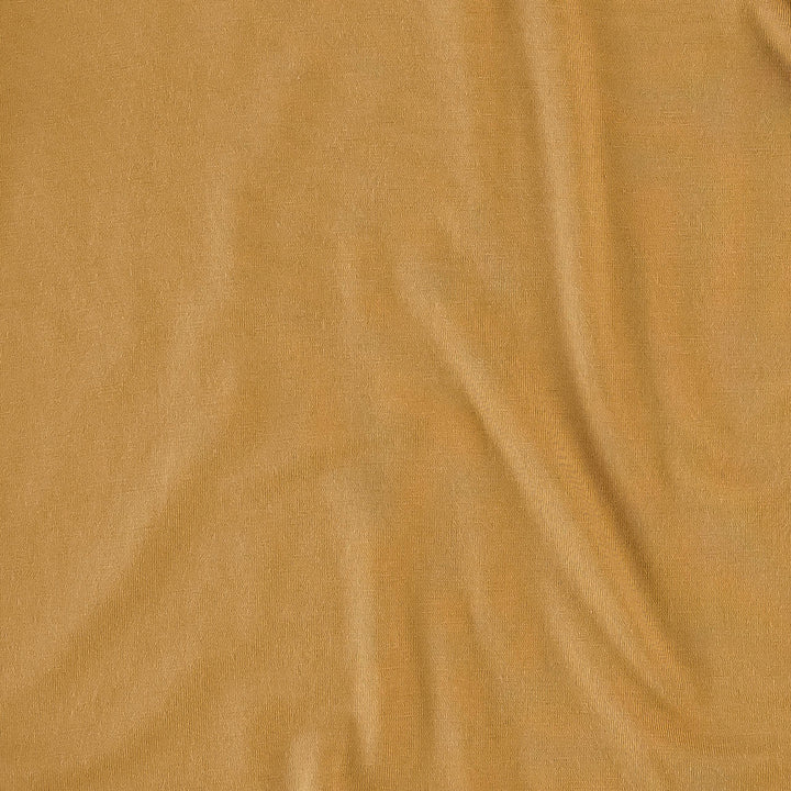 short sleeve essential boxy tee | brown mustard | bamboo