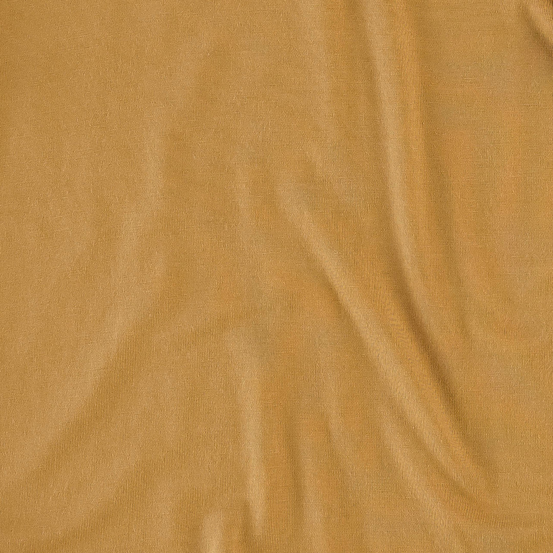long sleeve zipper footie | brown mustard | bamboo