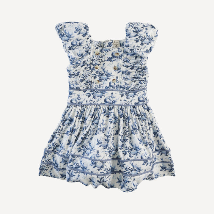 wonderland dress | bunny floral | bamboo