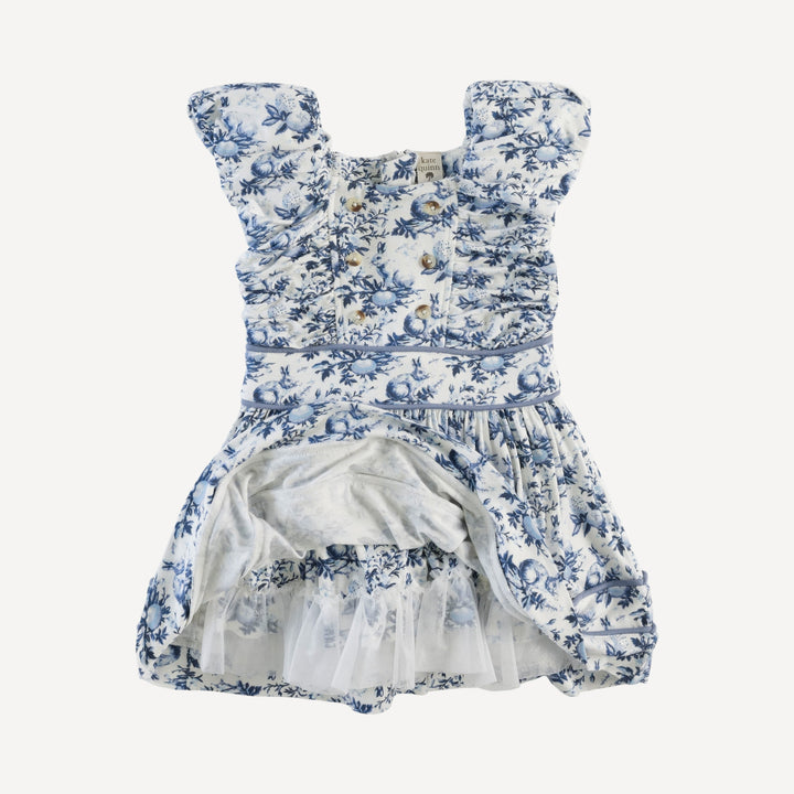 wonderland dress | bunny floral | bamboo