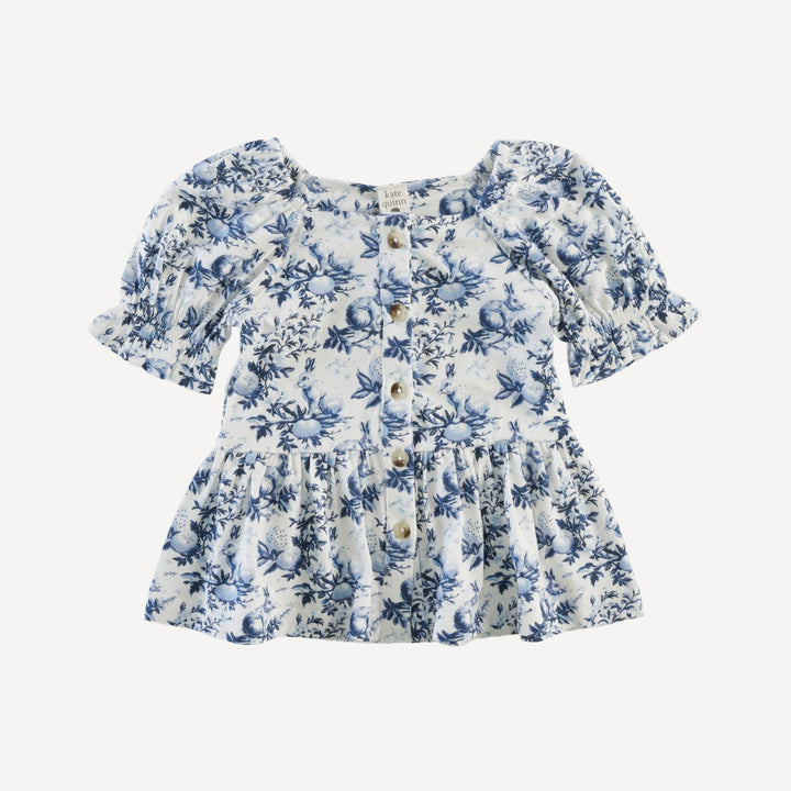 100 acre wood top | bunny floral | bamboo