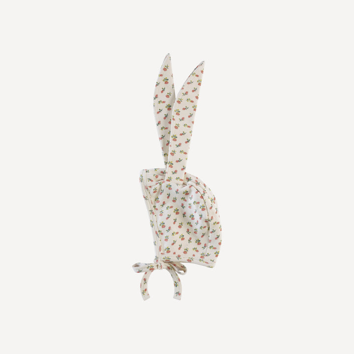 bunny hat | french rose bud | organic cotton interlock