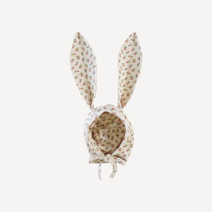 bunny hat | french rose bud | organic cotton interlock