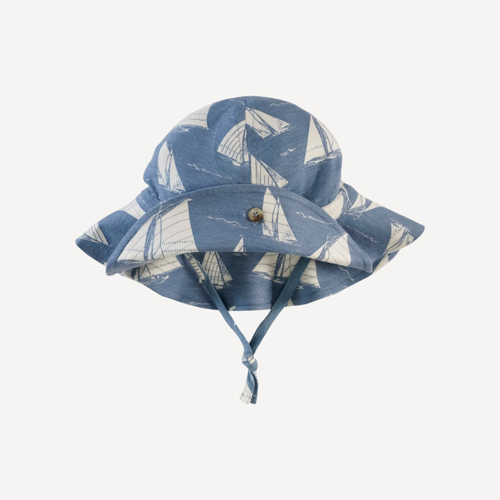 button sun hat | mid-century sailing | bamboo