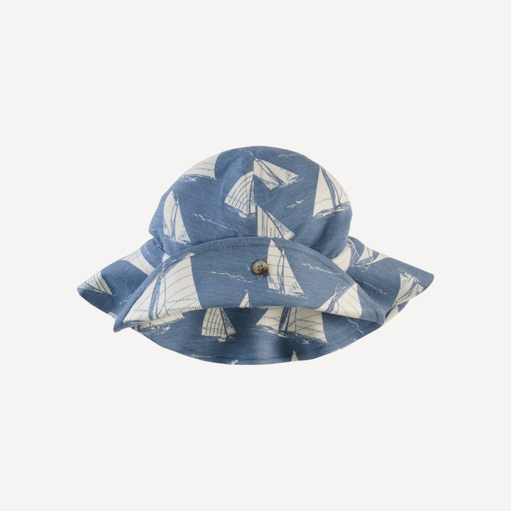 button sun hat | mid-century sailing | bamboo