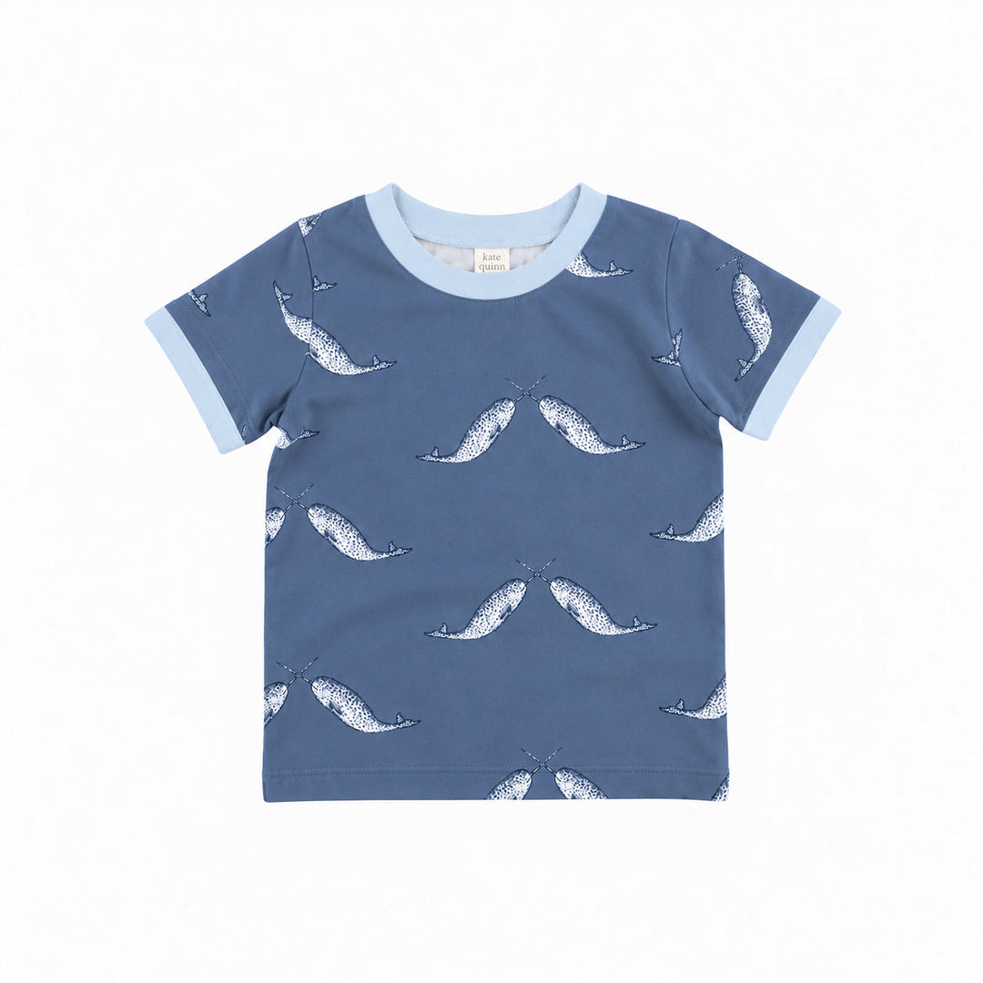 PREORDER ivan ringer tee | narwhal | modal