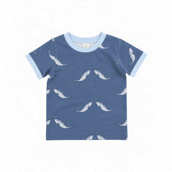 PREORDER ivan ringer tee | narwhal | modal