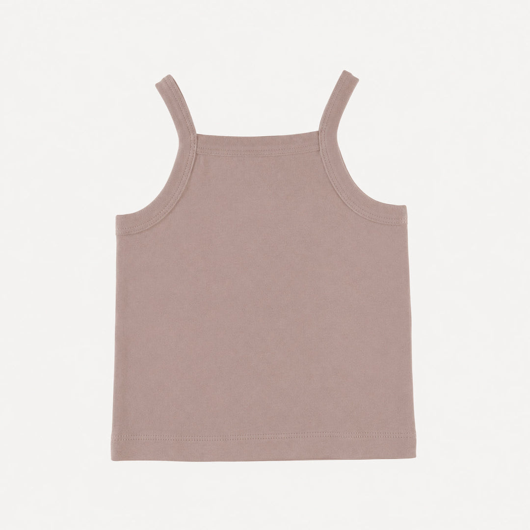 PREORDER spaghetti strap tank | adobe rose | organic cotton interlock